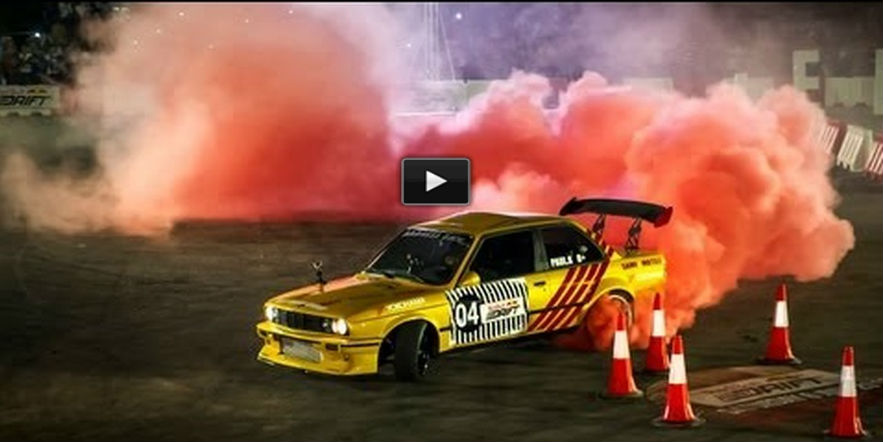 Drift Skill burnout tires red smoke