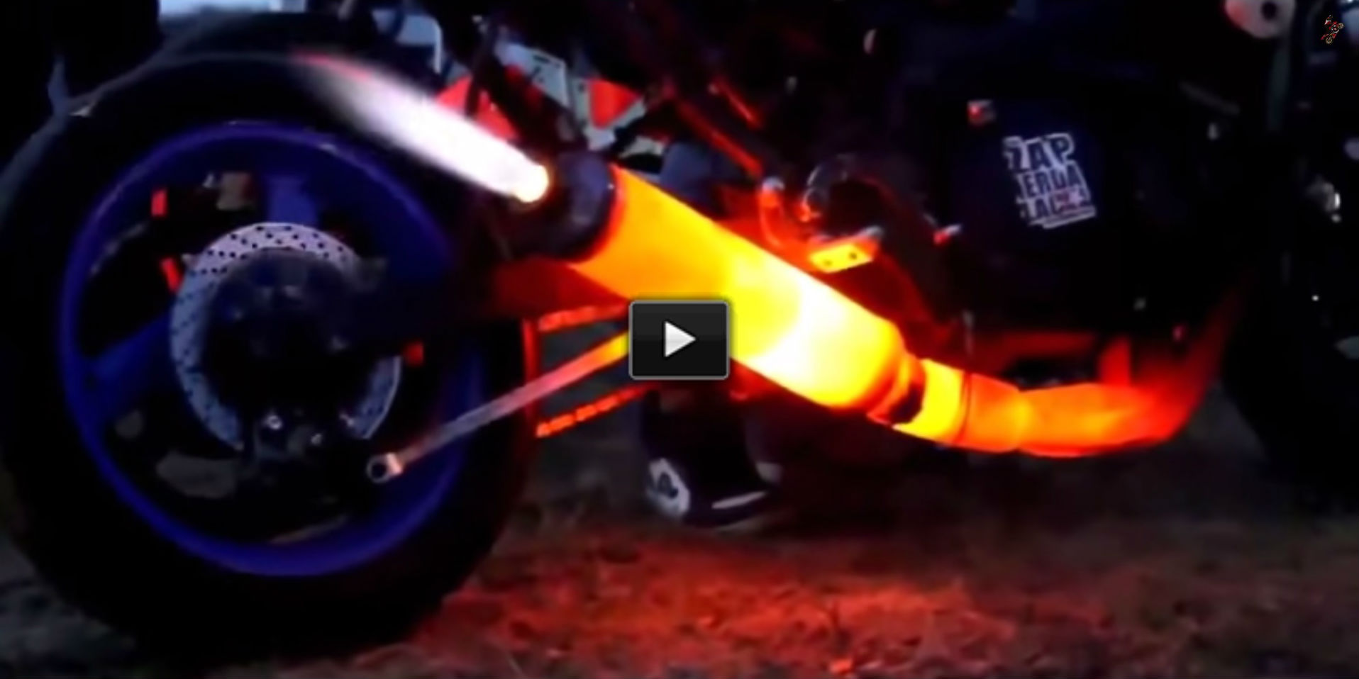 Hot Exhaust Pipe bike