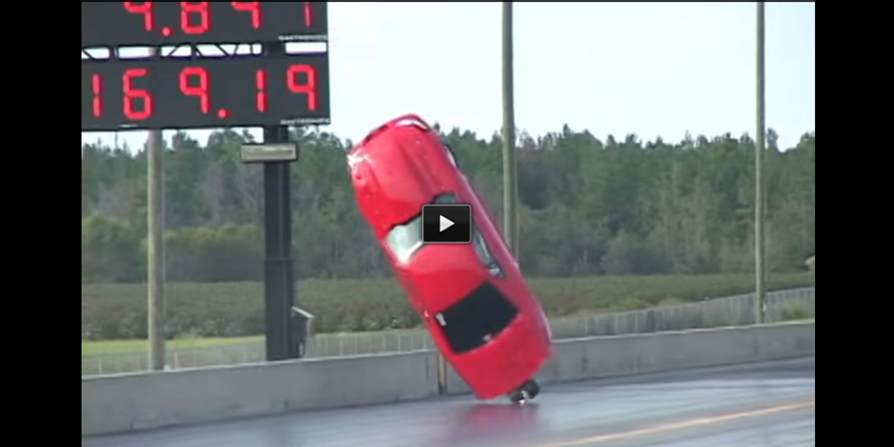 3000 hp mustang fliped over