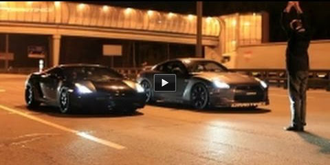 Nissan GTR AMS Alpha 12 vs lamborghini