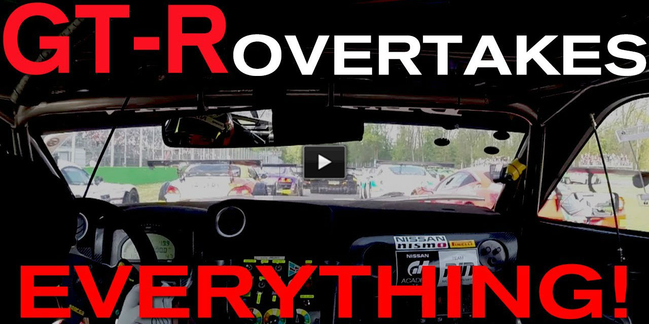 NISSAN GTR Overtake 17 cars