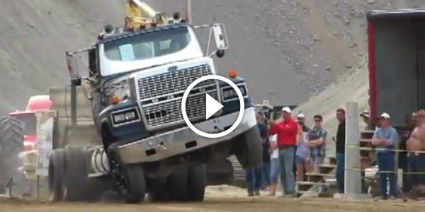 truck pull with ford 9000