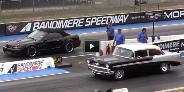 Ford Mustang Cobra vs chevy bel air