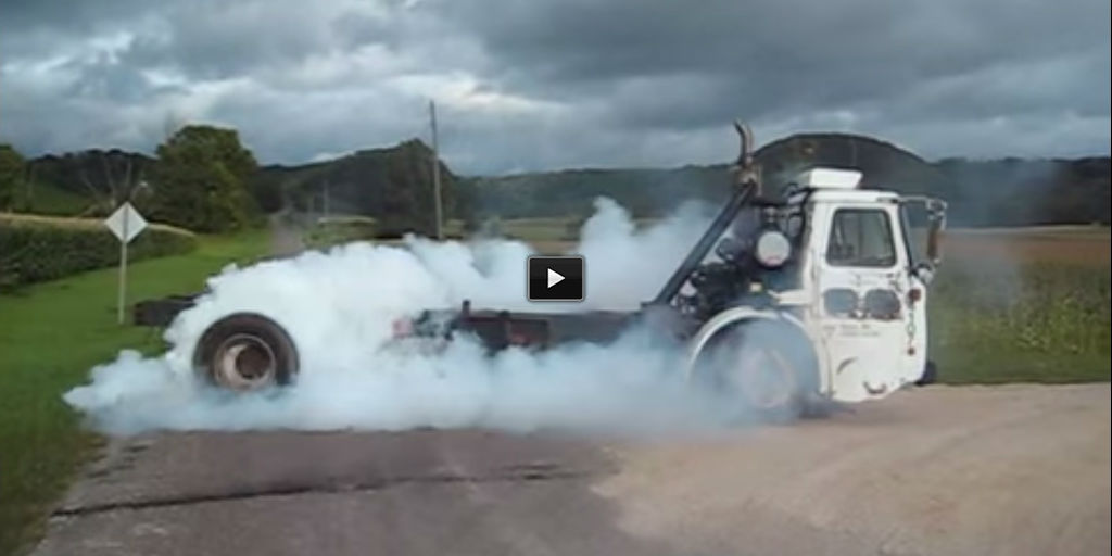 garbage truck burnout