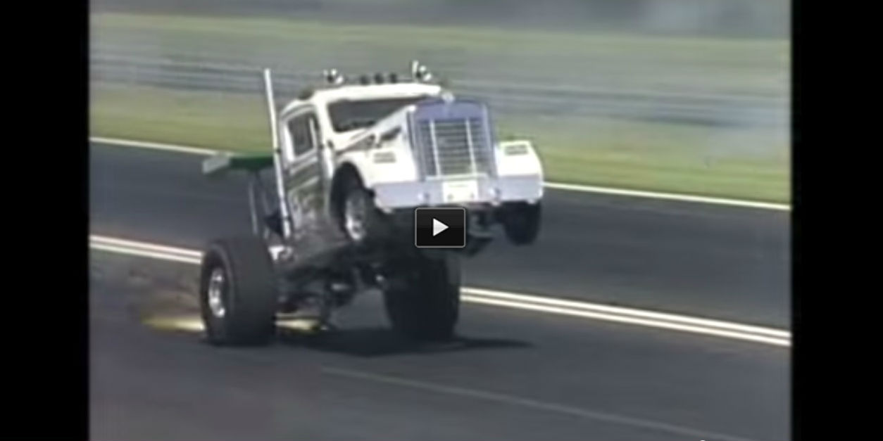 truck wheelie 53 Kenworth