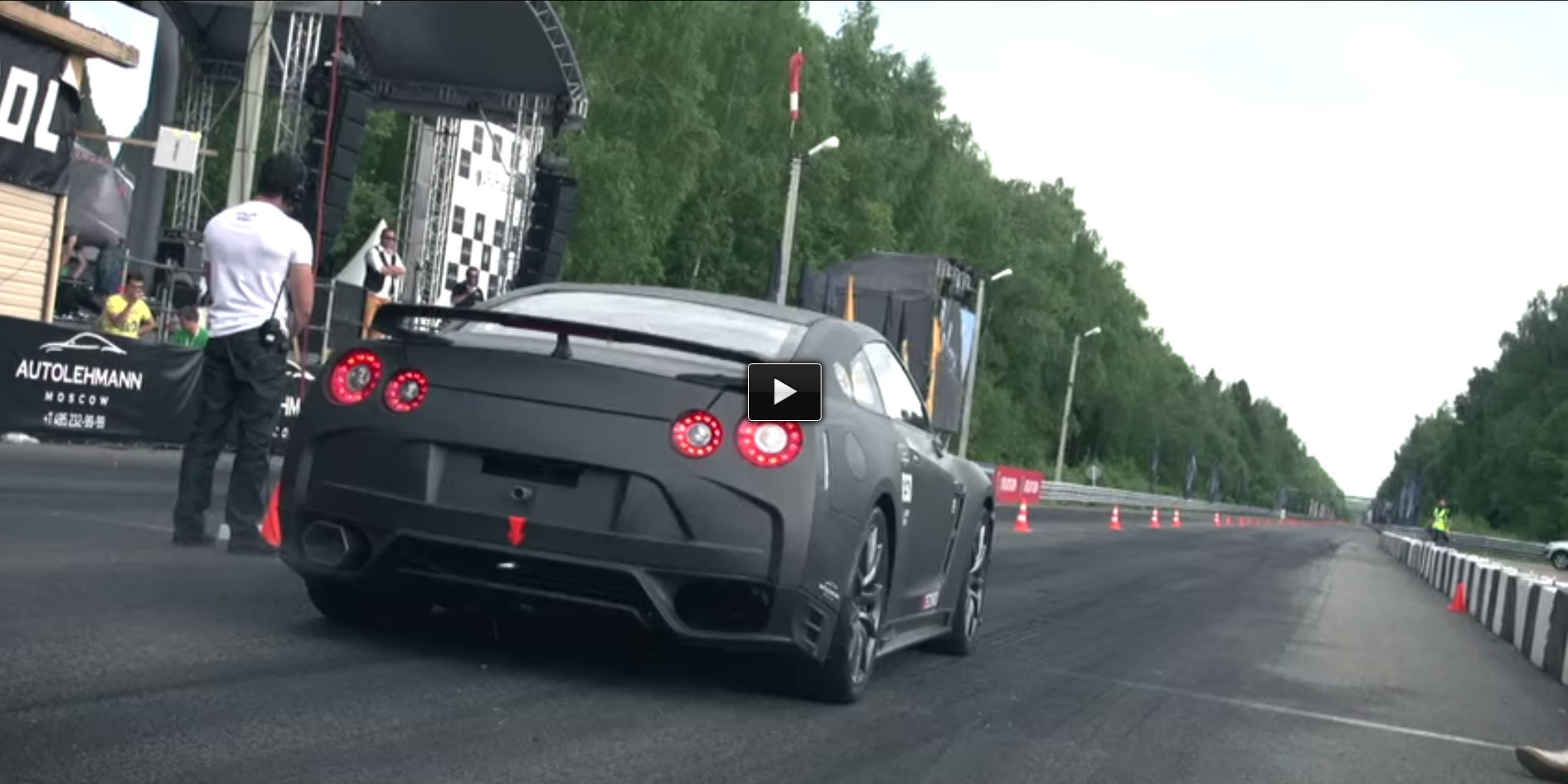 Nissan GTR Drag Race GT-R AMS Alpha 16 vs Boostlogic vs Altechno