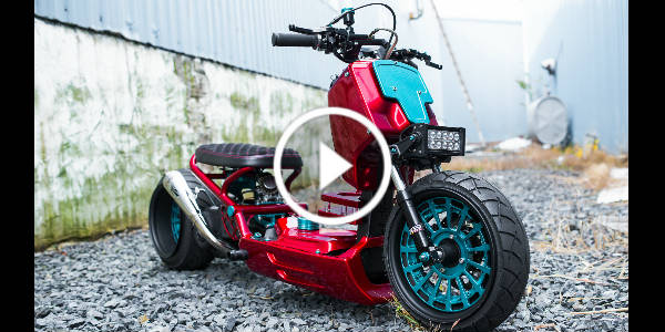 Kam Vaswani & his Custom 2012 Honda Ruckus 2