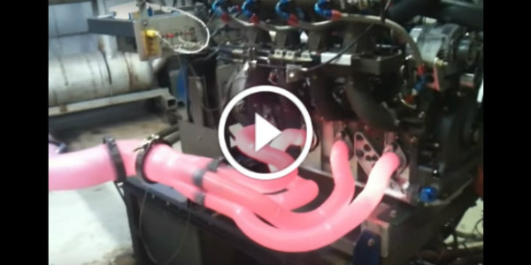 Rotary Engine pink pipes 2 Mazda 767