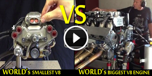 The World Smallest V8 (3 CU.IN) vs Biggest V8 Engine (1001 CU.IN.) 23