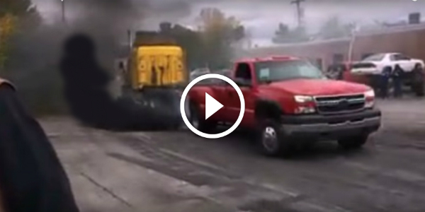Unbelievable TUG of WAR! Duramax Beats Semi Truck Like It Is A TOY! (2 VIDEOS) 2 Chevy Duramax Truck