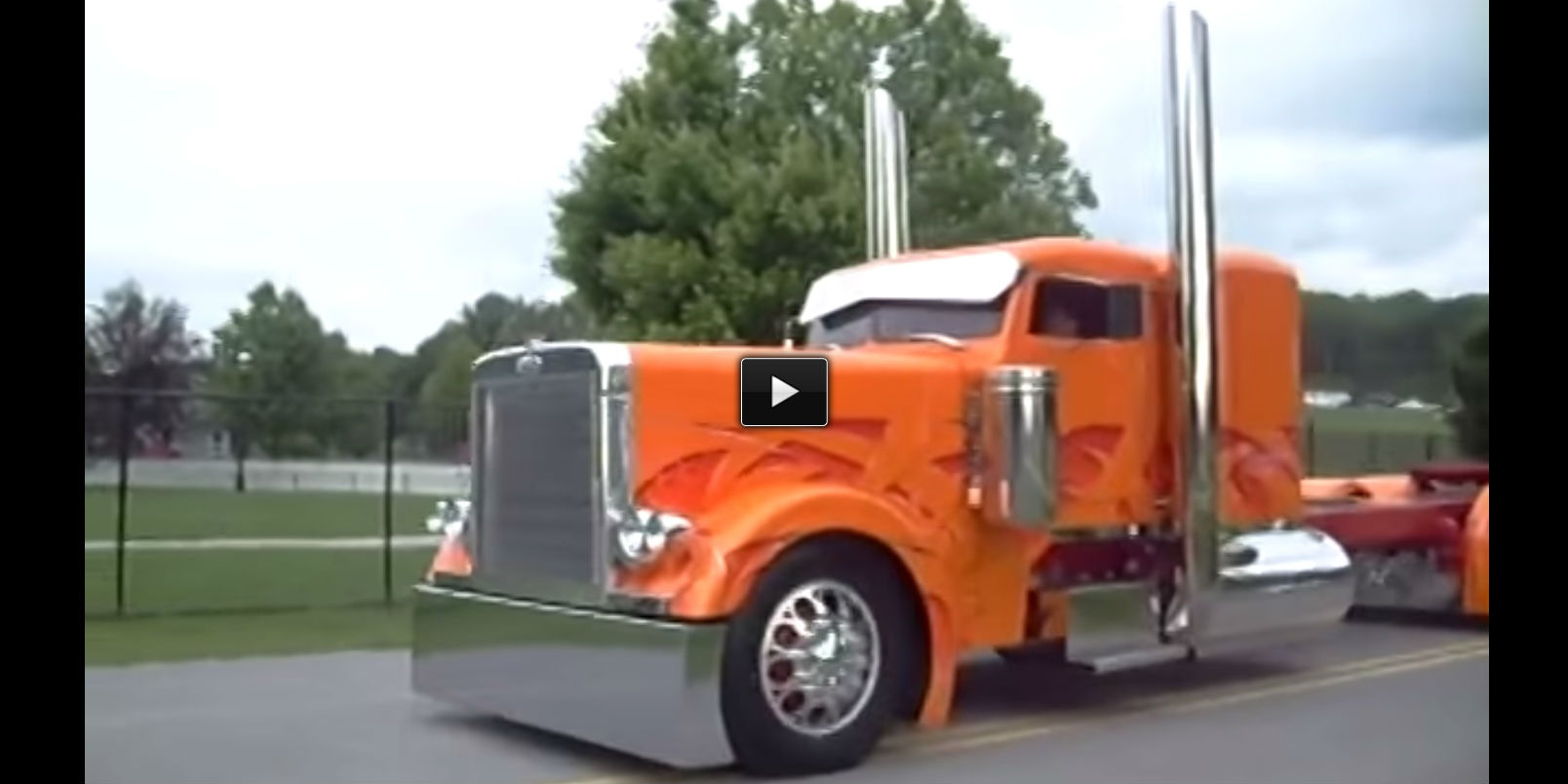 orange beastly big rig Drive By Truckers Tour