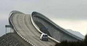Atlanterhavsveien Dangerous Roads Drifting Rollercoaster Bridge Scandinavia Norway 1