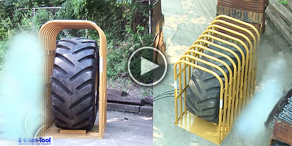 HUGE tire Tire Inflation Cage