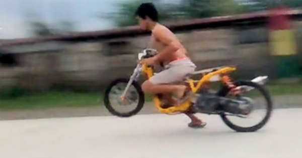 No Shirt No Helmet Flip Flops Powerful Scooter 2