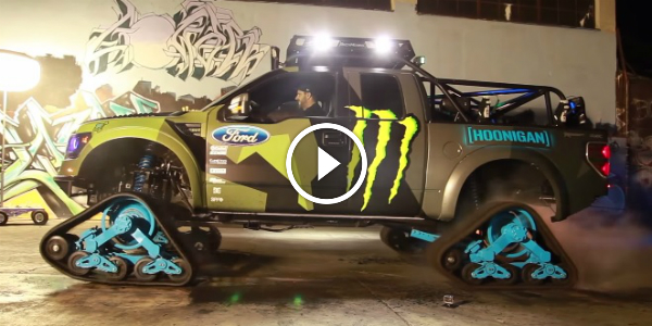 This is How Master Does It – Ken Block 4TRAX Slaying at The Donut Shop