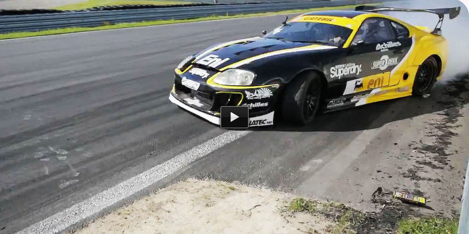 DRIFT ERROR almost hit audience crowd