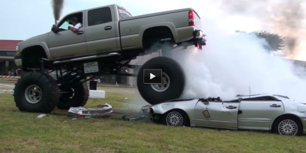 BURNOUT On 2 Cars Diesel Chevy Duramax