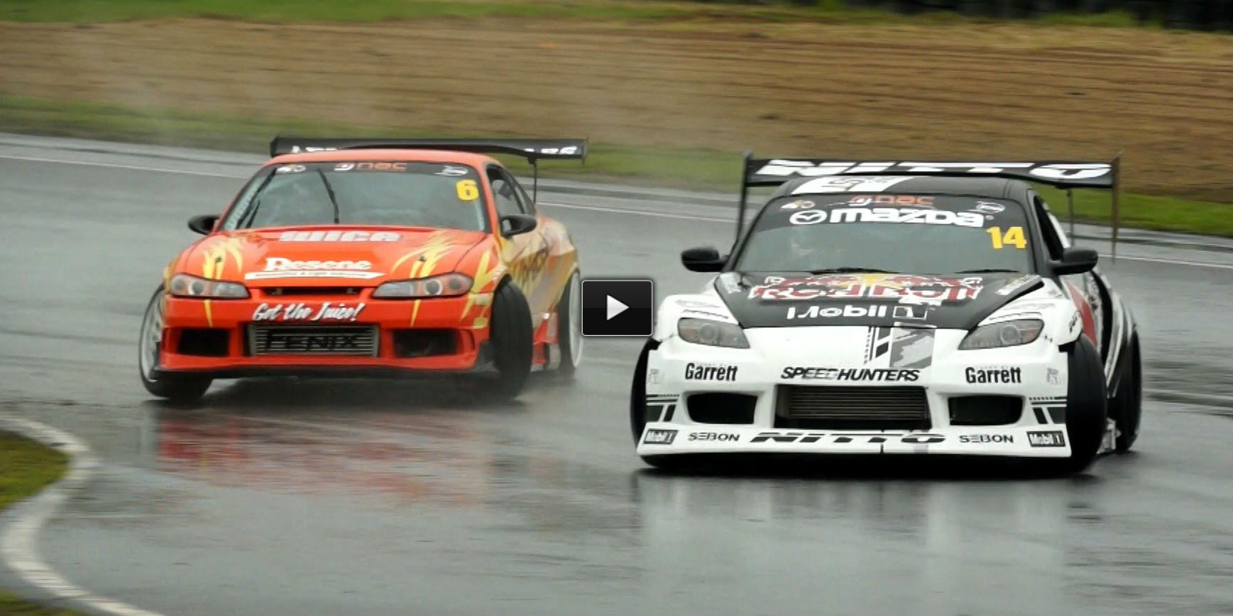 Drift Nationals rain soaked cars 2014