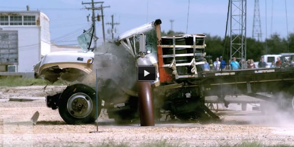 texas am transportation institute steel barrier truck crash