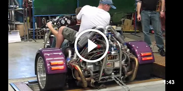 One fast VW Trike with one expensive wheel repair