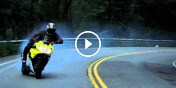 TOTALLY INSANE Bike Drifting Video On Some Curvy Road 1