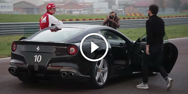 kimi raikonen ferrari f12 car