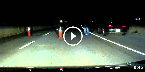 Late night Suspicious roadblock