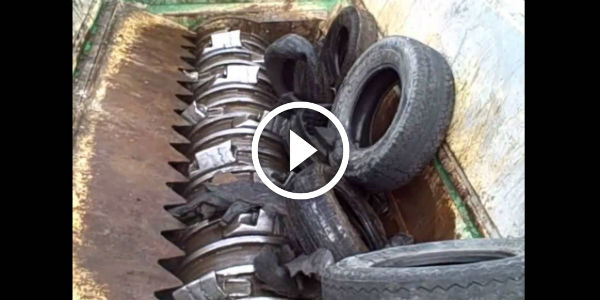 2 USED TIRED shredding machine