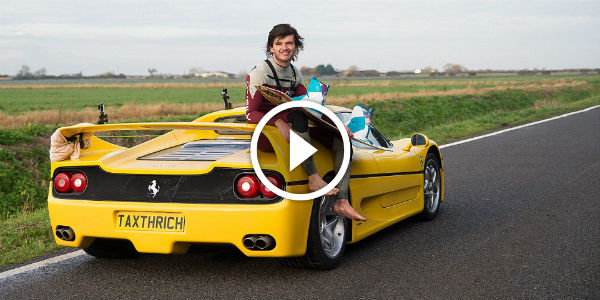 CRAZY Wakeboarding + Ferrari F50 = Heaven! ﻿ANYONE