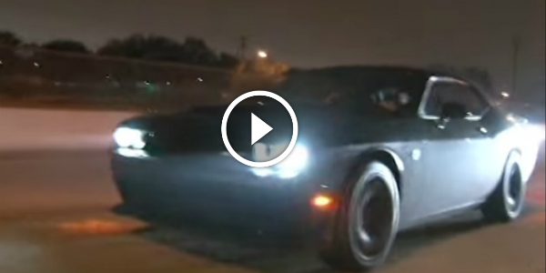 Dodge HELLCAT IN A STREET RACE BATTLE Camaro NOS mustang