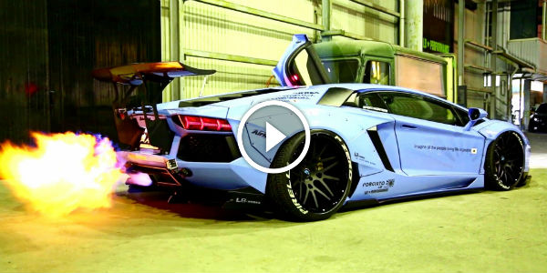 Lamborghini Aventador LIBERTY WALK LP720-4 FLAMES