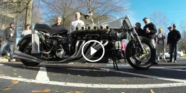 Lamborghini Motorcycle Grabs The Attention On A Parking Lot!!