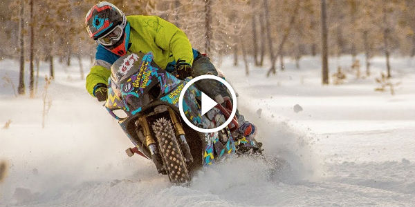 StreetBike ON ICE With Bikes Rally Car SnowMobile