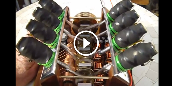 This Is How A Homemade V8 Solenoid Engine Should Look Like! Pretty Cool Work & Even Better SOUND!! V8 Solenoid Engine