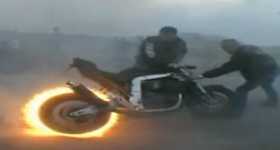 This Massive Bike BURNOUT Will Make Ghost Riders JEALOUS 1