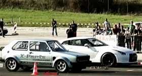 VW Rabbit vs 1300 HP Nissan GT-R 1