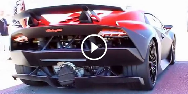 $2.2 Million Lamborghini Sesto Elemento car On Track
