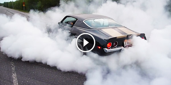 1971 Camaro, second gear burnout