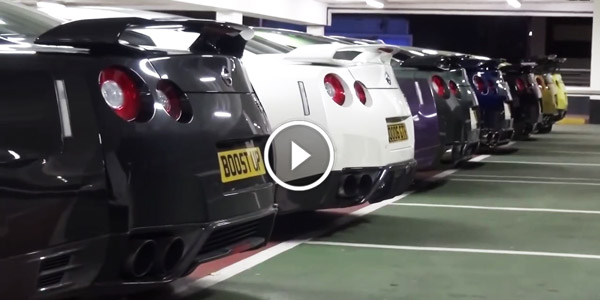 7 Nissan GTR COMBO START UPS and LOUD ACCELERATIONS