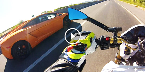 Honda vs Lambo TROVAO CB1000R LAMBORGHINI GALLARDO CB1000