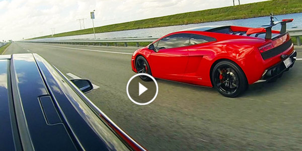 Tesla Model S P85D vs Lamborghini Gallardo Super Trofeo