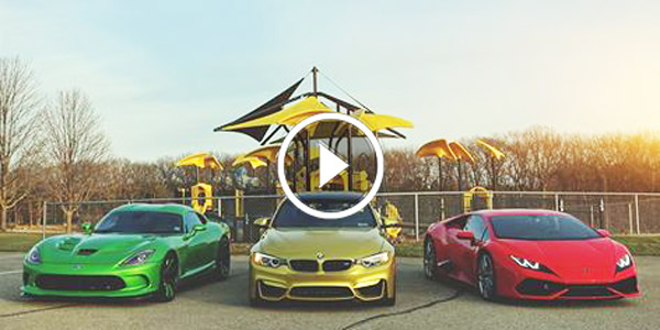 High Class Cars Lamborghini-Huracan BMW M3 SRT Viper