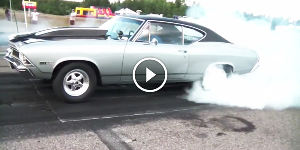 Big Block Chevy Chevelle on the Drag Strip