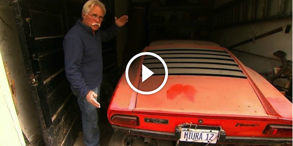 Classic Cars Chase Resulted With A Lamborghini Miura! It was Kept In A Garage For 23 YEARS! Mileage 17400 Classic Sports Car