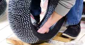 How To Spike Motorbike Tires 1