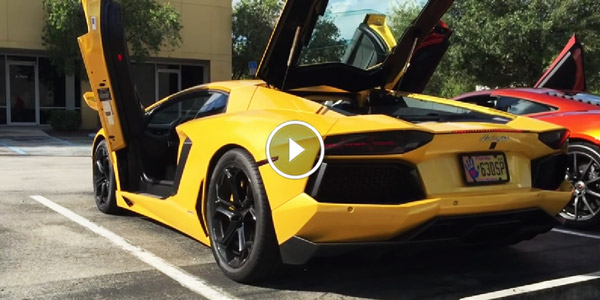 Lamborghini Aventador Twin Turbo Revving, Shooting Flames & Much More!