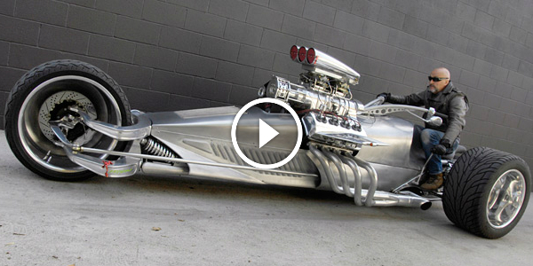 Tim Cotterill FROGMAN Shows His AMAZING TRIKE – ROCKET II! +200 MPH! SIZE DOES MATTER!!