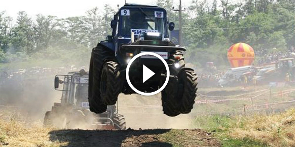 Want to Watch Tuned Tractors Racing Each Other! Then Bison Track Show In RUSSIA Is The EVENT For YOU