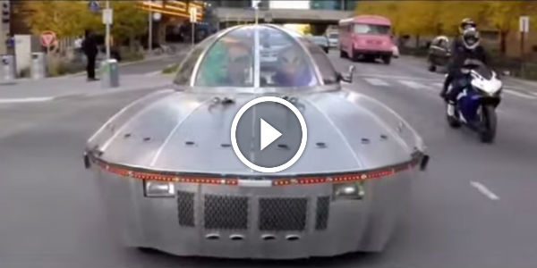 Home Made FLYING SAUCER space ship car indianopolis