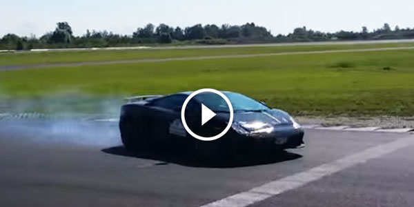 Epic Lamborghini Gallardo Tricolore drift Loudest exhaust sound ever